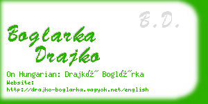 boglarka drajko business card